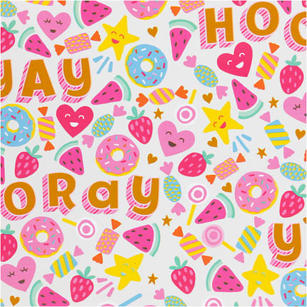Wrapping Paper 50 cm x 5 m - Sweet Treats