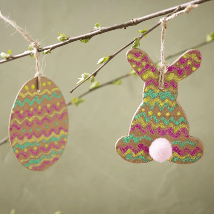 DIY Easter Craft - Decorate Easter Cutouts, 2 pcs