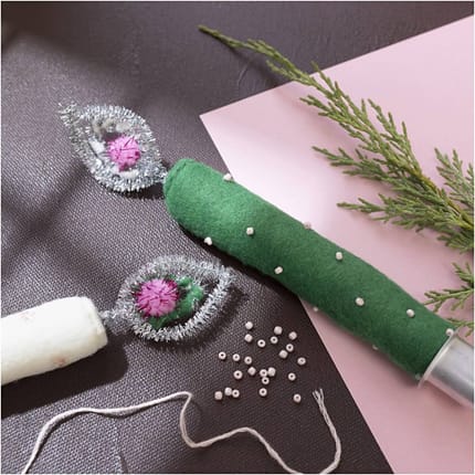 DIY Christmas Craft - Felt Candles
