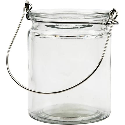 Glass Candle Jars Ø7.6 cm, 2 pcs