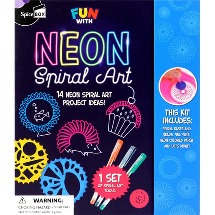 Neon Spiral Art