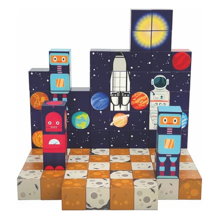 Magnetic Building Blocks - Outer Space, 100 pcs