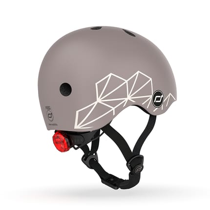Baby/Toddler Bike Helmet, 45-51 cm - Brown Lines