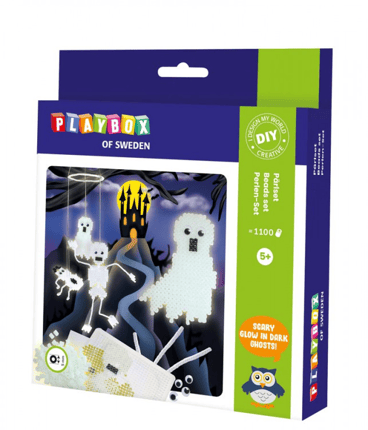 Beads Set - Glow-in-the-Dark Ghosts, 1100 pcs