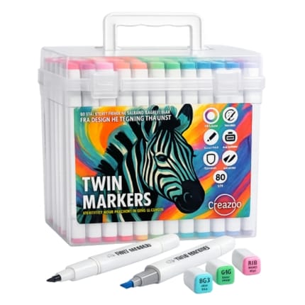 Dual-Tip Markers, 80 pcs