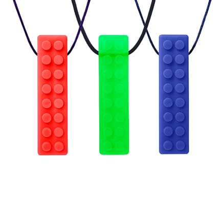Chew Necklace, Textured Brick Pendant - Standard