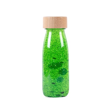 Sensory Bottle - Green Glitter