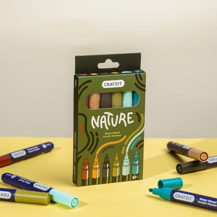 Crateit Markers - Nature 3 mm, 6 pcs