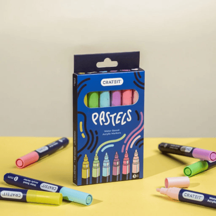 Crateit Markers - Pastels 3 mm, 6 pcs