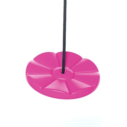 Disc Swing Ø28 cm - Pink (Black Rope)