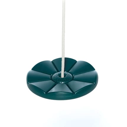 Disc Swing Ø28 cm - Dark Green (Beige Rope)
