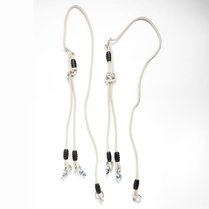 Rope for Horizontal Tire Swing (Beige Rope), 2 pcs
