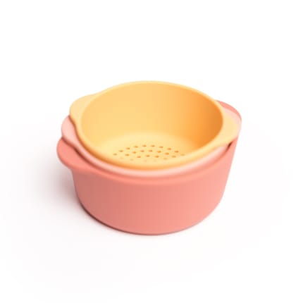 Nesting Bowls for Sensory Play - Coral, 3 pcs