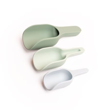 Nesting Scoops for Sensory Play - Green, 3 pcs