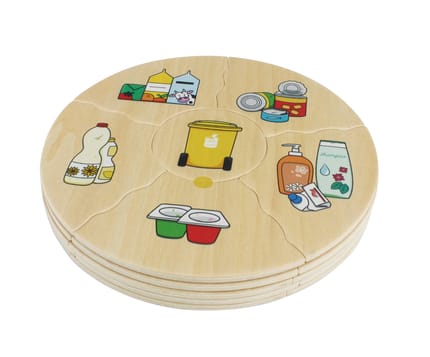 Puzzles in Box - Waste Sorting & Recycling, 5 pcs