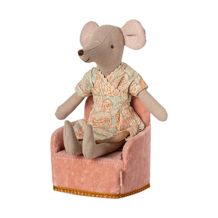 Maileg Mouse Armchair - Rose