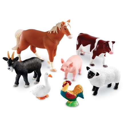 Jumbo Farm Animals, 7 pcs