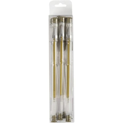 Gel Roller Pens - Gold, 6 pcs