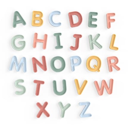 Uppercase Silicone Letters A-Z, 26 pcs
