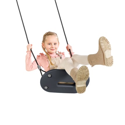 Plastic Swing 45x24 cm - Anthracite (Black Rope)