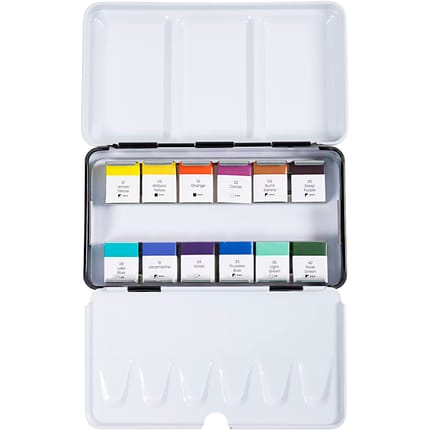 Art Aqua Watercolour Set - Mix, 12 Colours