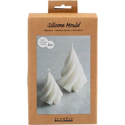 Silicone Mould - Christmas Trees, 2 pcs