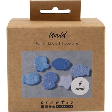 Moulds - Sea Creatures, 6 Shapes