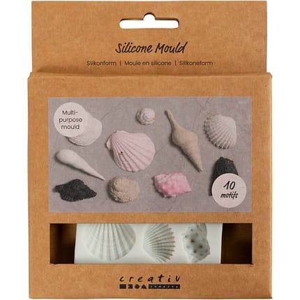 Silicone Mould - Shells & Conches, 10 Designs