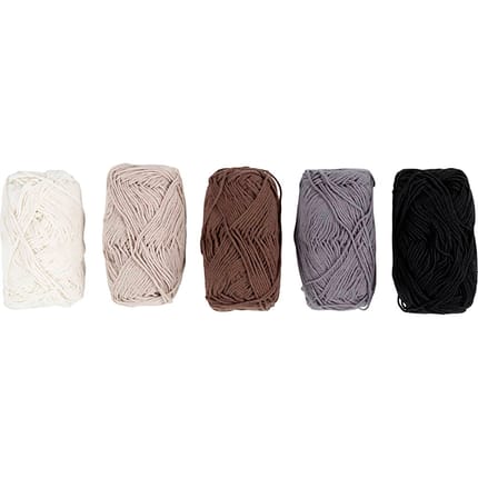 Cotton Yarn - Nature, 5 x 50 m