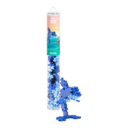 Plus-Plus - Dolphin, Tube with 100 pcs
