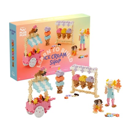 Plus-Plus - Learn to Build Ice Cream Shop, 285 pcs