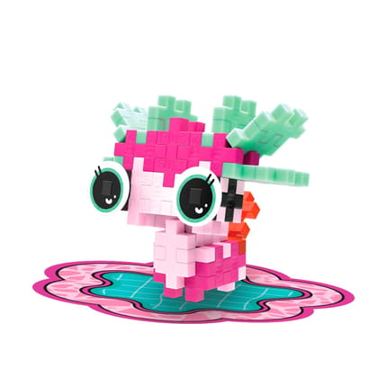 Plus-Plus Pet Pack - Pink Axolotl, 39 pcs