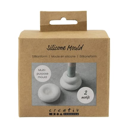 Silicone Mould - Donut Candlestick Holders, 2 pcs
