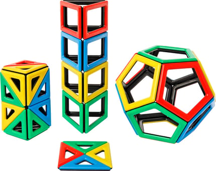 Polydron Magnetic Play Set, 48 pcs