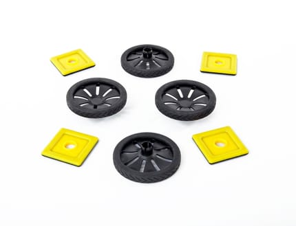 Polydron Magnetic Play Set Accs. - Wheels, 8 pcs