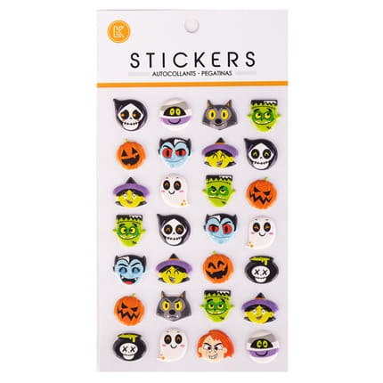3D Stickers - Halloween, 1 Sheet