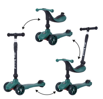 Scooter/Balance Bike - Kick'n'Ride, Dark Green