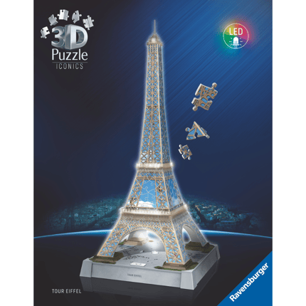 3D LED Puzzle with 216 pcs - Eiffel Tower