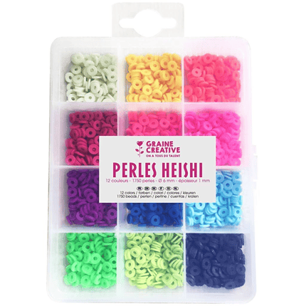 Heishi Beads - Fluorescent Colours, 1,750 pcs