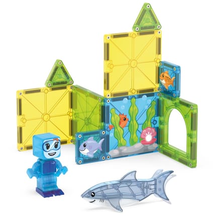 Magna-Tiles | Shark Dive, 13 pcs