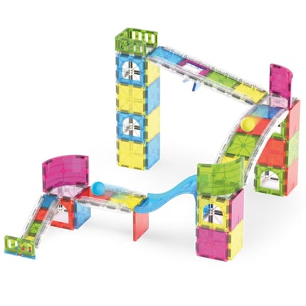 Magna-Tiles | Rail Racers Max Marble Run, 80 pcs