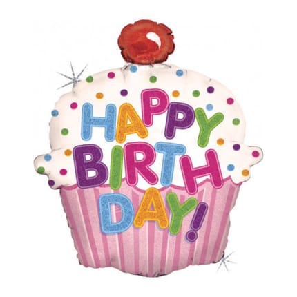 Foil Balloon H: 79 cm - Birthday
