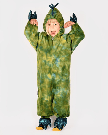 Green Dinosaur Costume, Size 3-4 Years