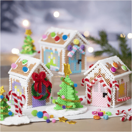 DIY Fuse Bead Gingerbread Houses