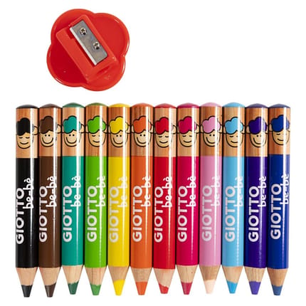 Coloured Pencils for Toddlers (asstd.), 12 pcs