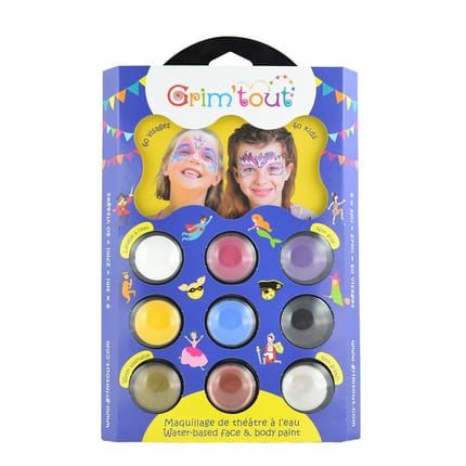 Face Paint - Palette with 9 Colours, Unicorn
