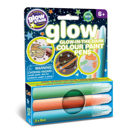Glow in the Dark - Paint Pens, 3 pcs