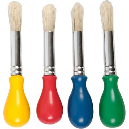 Children's Paint Brushes 13 mm, 4 pcs