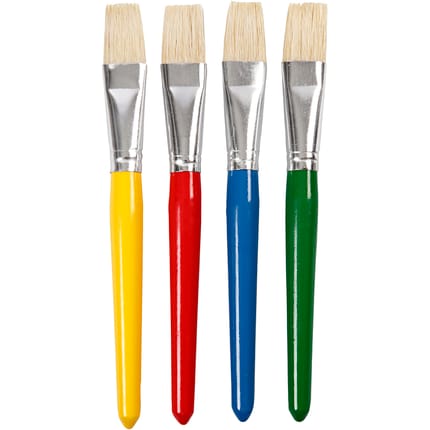 Children's Paint Brushes 20 mm, 4 pcs