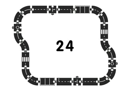Car Track - Highway, 24 pcs